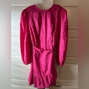 J. Crew Pink Wrap Dress